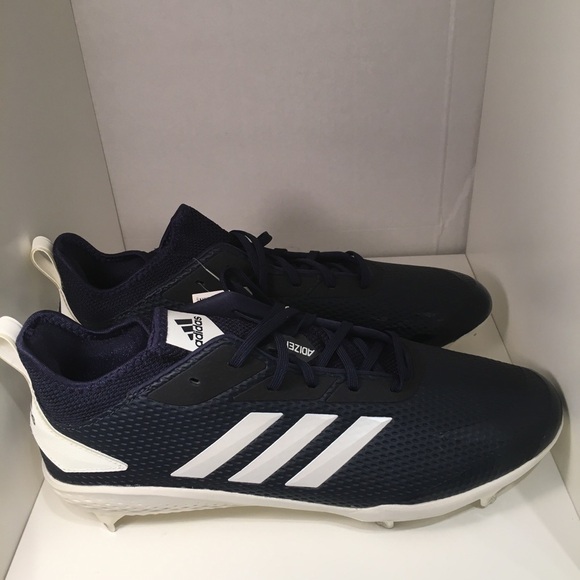 Adidas Adizero Afterburner Baseball Cleats Size 13 Blue White main image 8